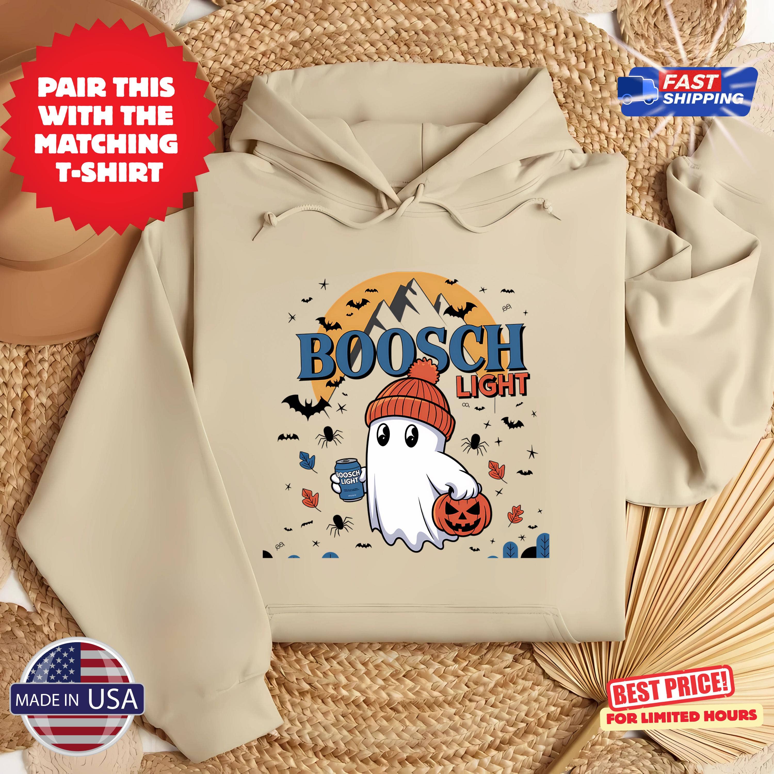 Spooky Ghost Halloween Hoodie Funny Beer Parody Sweatshirt