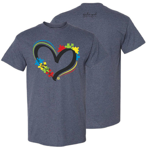 2609 Autism Able Ss-Heather Navy