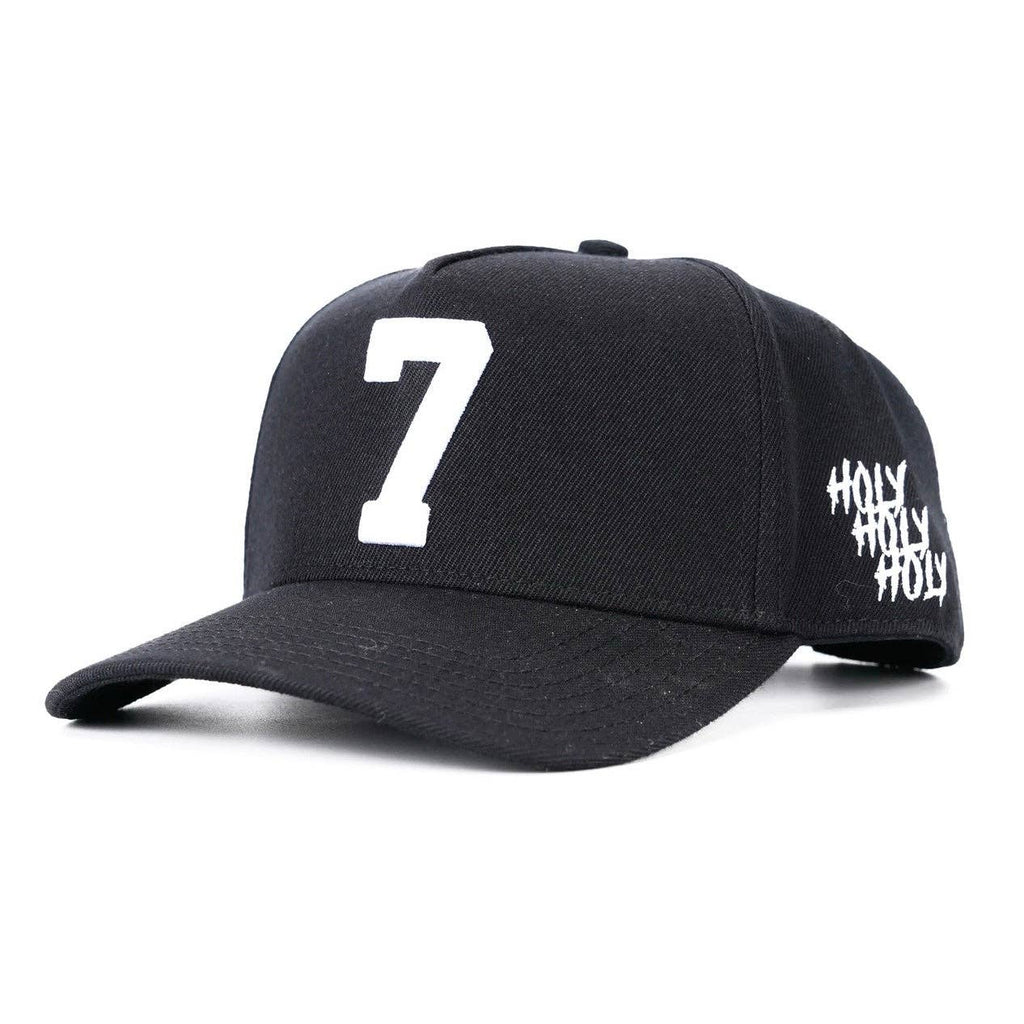 ‘7’ Premium Snapback - Black/White