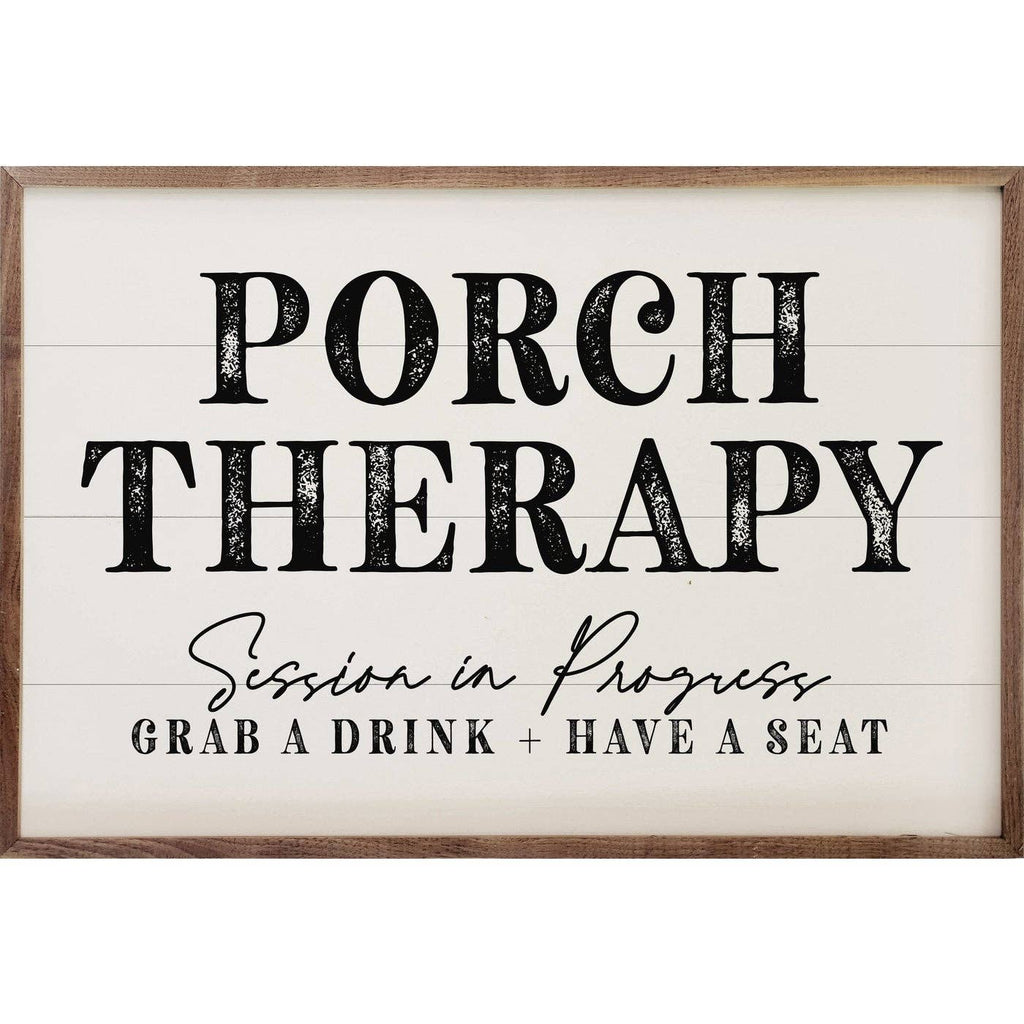 Porch Therapy Session in Progress White