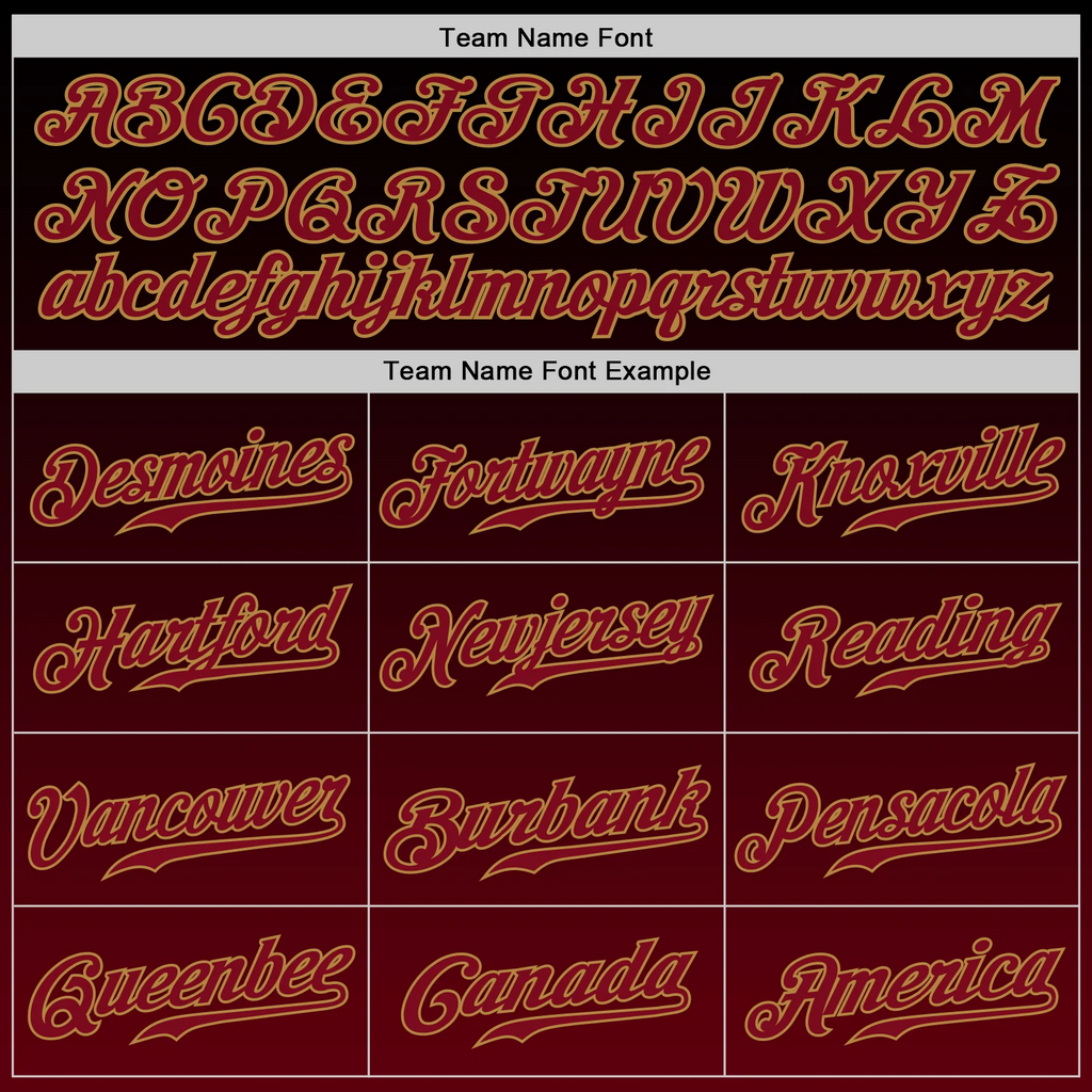 Custom Black Crimson-Old Gold Authentic Fade Fashion Baseball Jersey