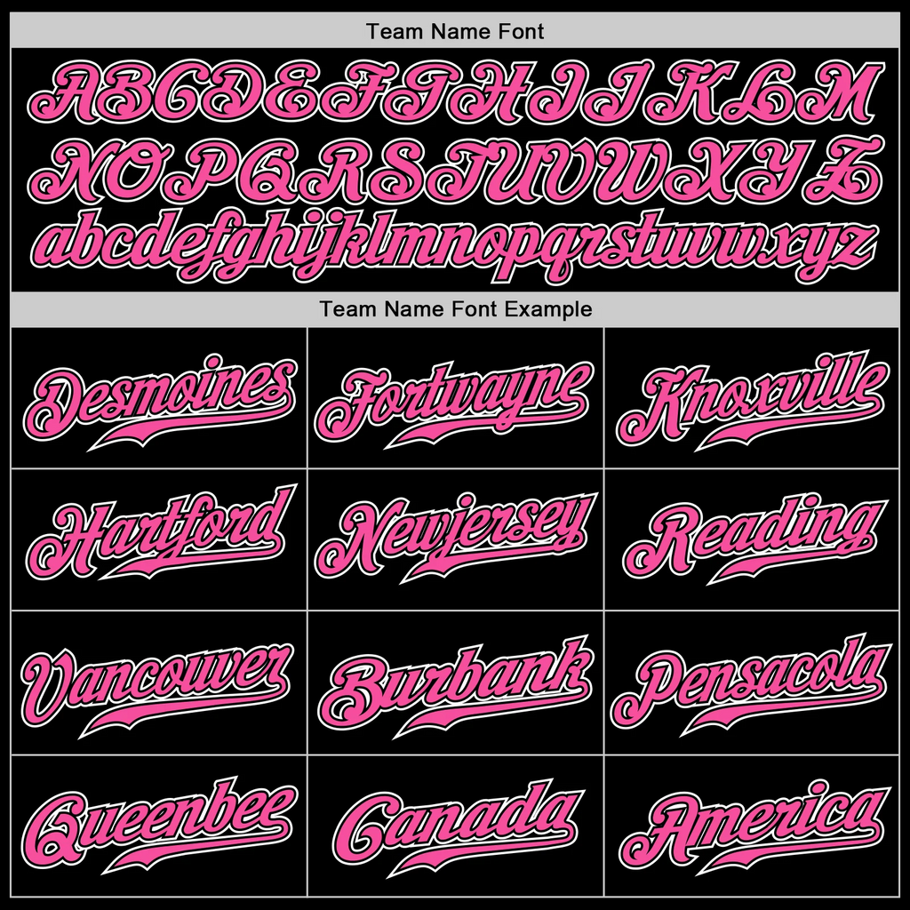 Custom Black Pink-White Authentic Fade Fashion Baseball Jersey