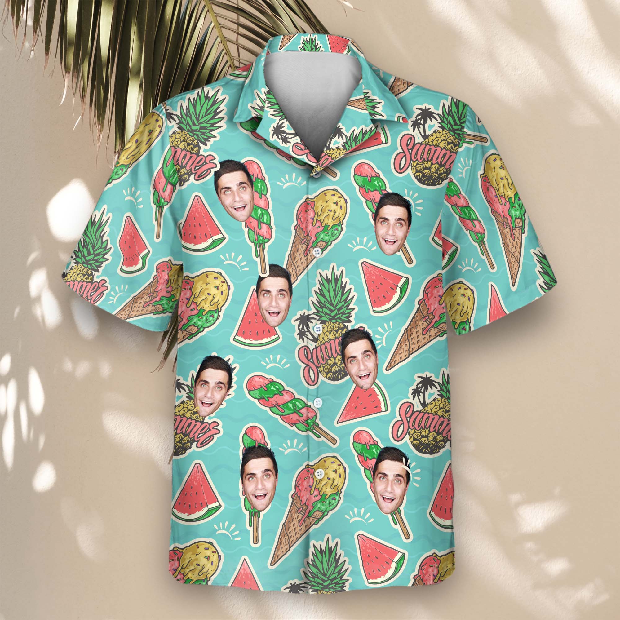 Beach Holiday | Aloha Custom Hawaiian Shirts with Faces or Logos