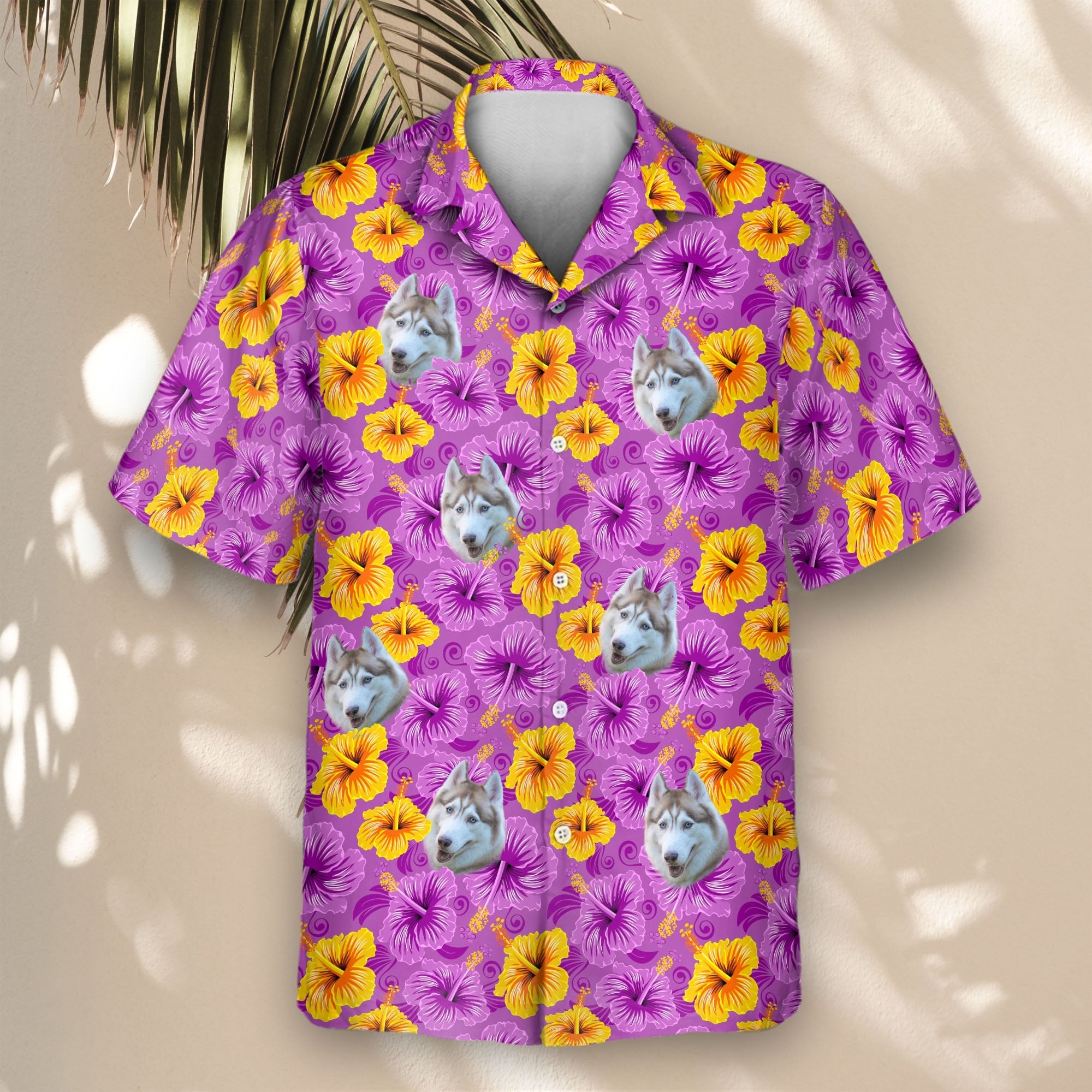 Enchanted Hibiscus Garden | Aloha Custom Hawaiian Shirts with Faces or Logos