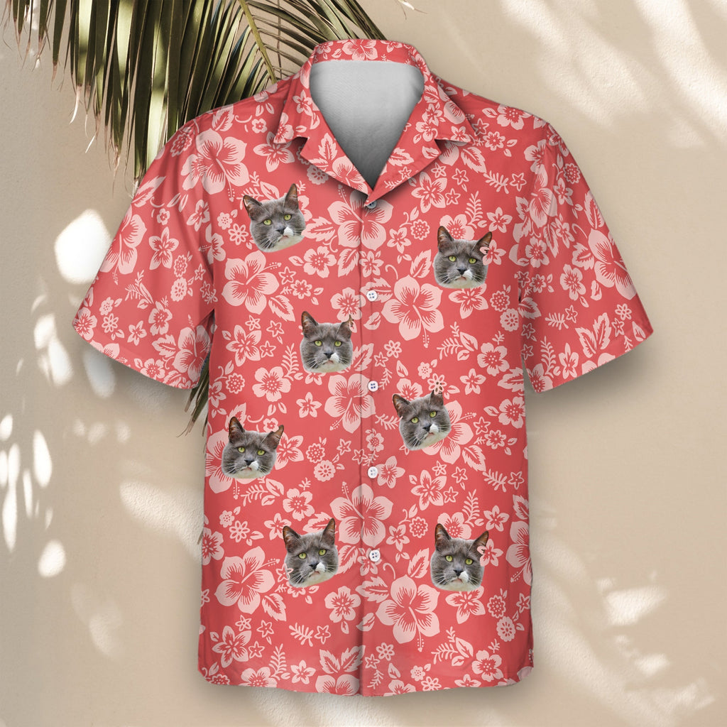 Japanese Hibiscus Blossom | Aloha Custom Hawaiian Shirts with Faces or Logos