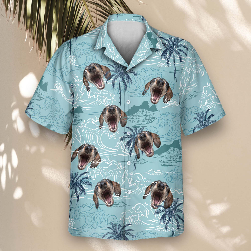 Retro Ocean Wave | Aloha Custom Hawaiian Shirts with Faces or Logos