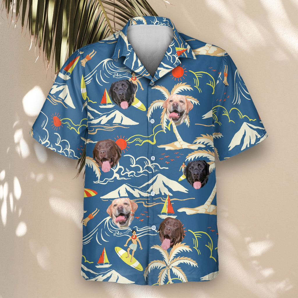 Surf Island Vibes | Aloha Custom Hawaiian Shirts with Faces or Logos