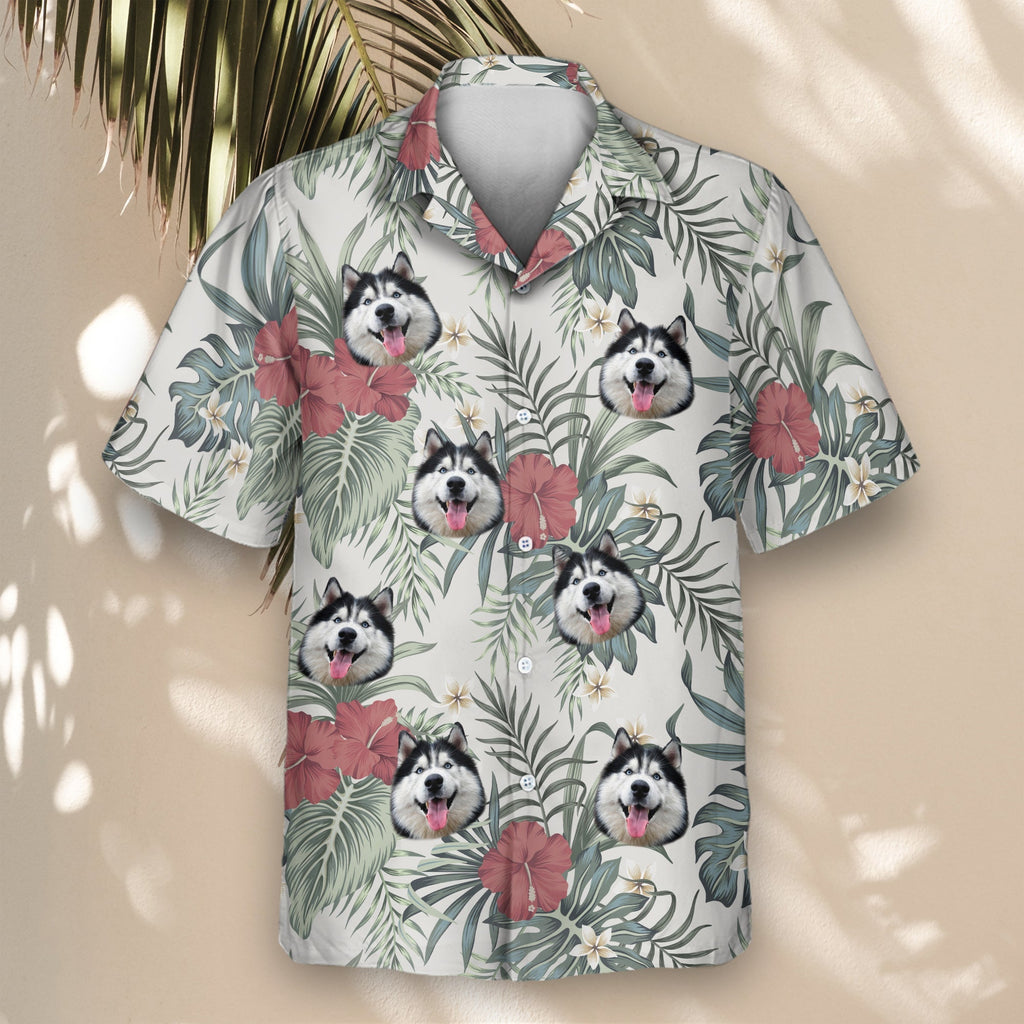 Vintage Floral Paradise | Aloha Custom Hawaiian Shirts with Faces or Logos