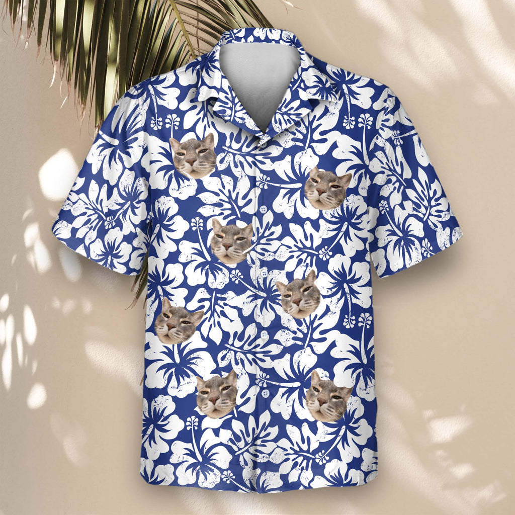 Weathered Tropic Hibiscus | Aloha Custom Hawaiian Shirts with Faces or Logos