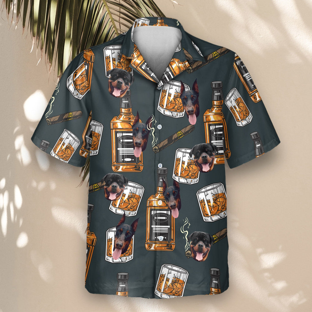 Whiskey & Cigar | Aloha Custom Hawaiian Shirts with Faces or Logos