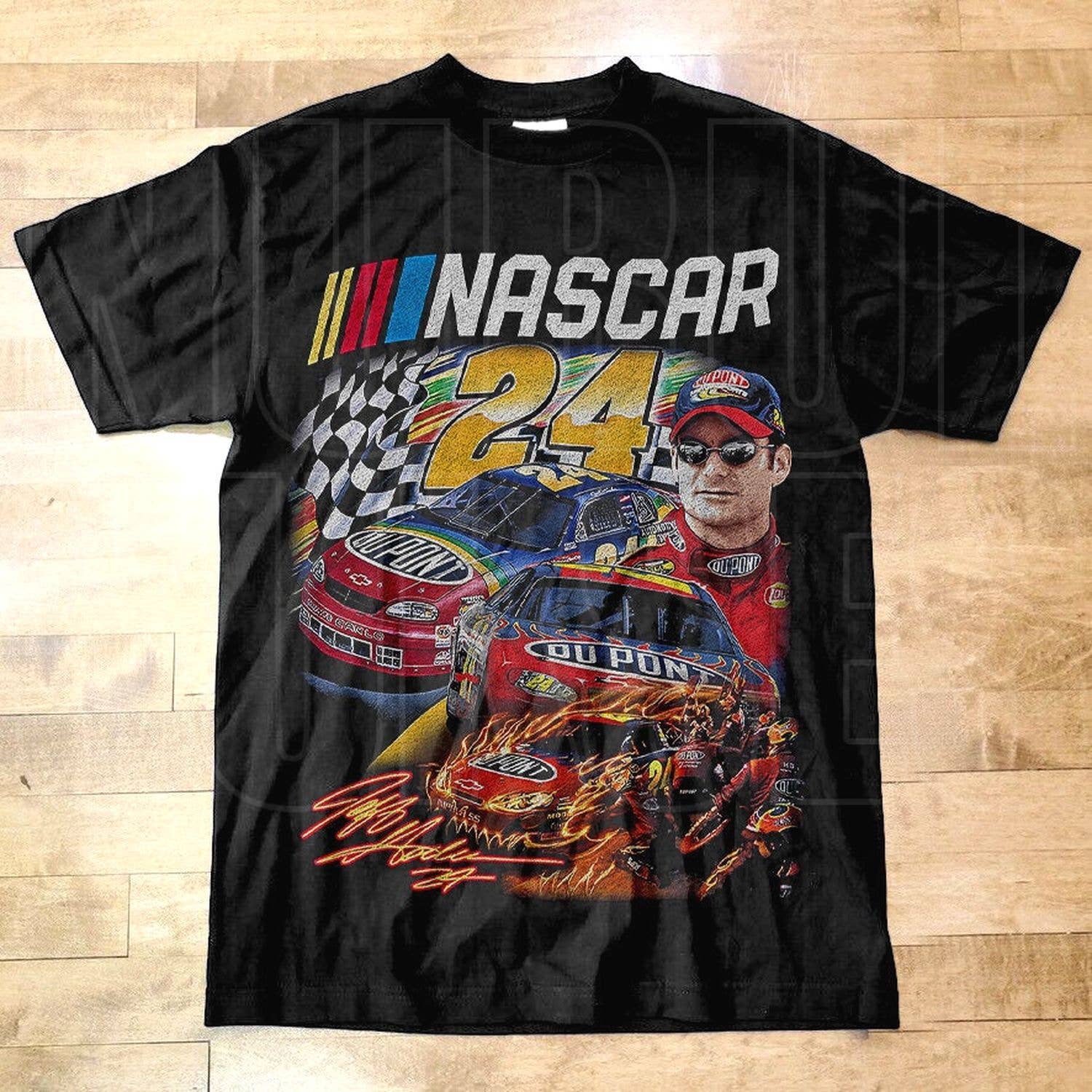 Vintage 90S Jeff Gordon Nascar Racing Graphic Tee Unisex