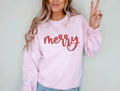 Christmas Embroidered Sweatshirt, Christmas Sweatshirt