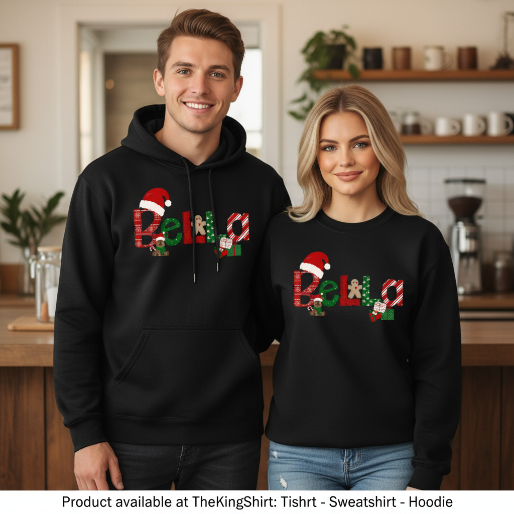 Personalized Christmas Name Sweatshirt - Custom Family