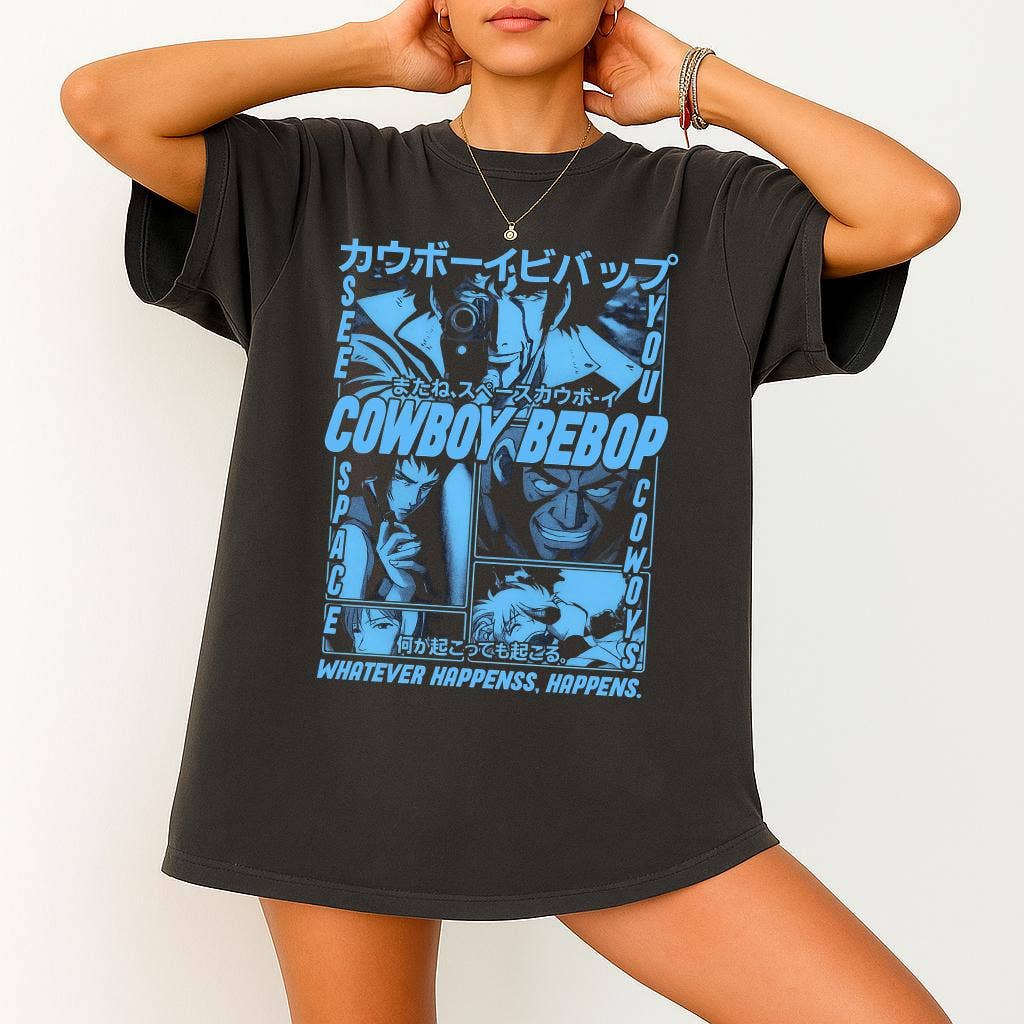 Cowboy Bebop Anime T-Shirt, Otaku Streetwear