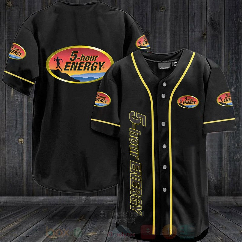 FASHION 5-Hour Energy Baseball Jerseys Botton Shirt