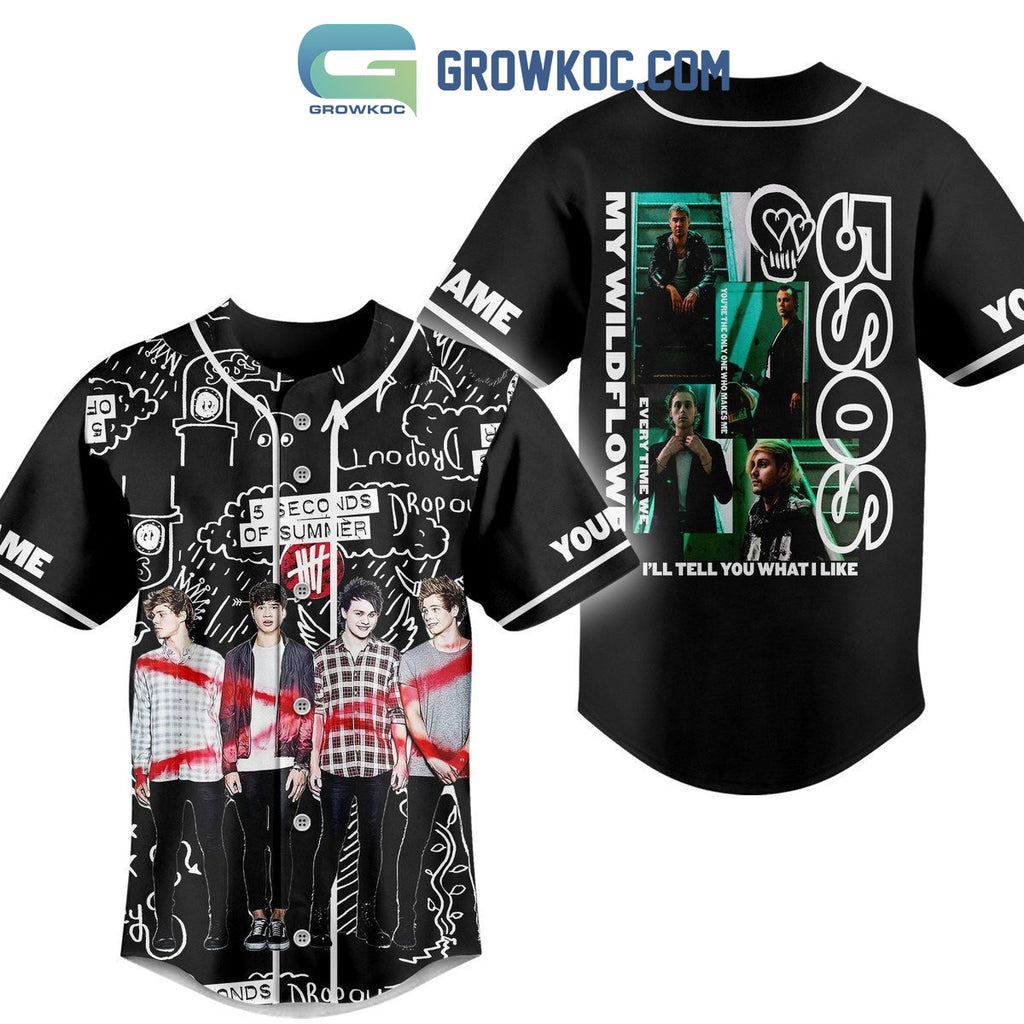 5 Seconds Of Summer I’ll Tell You What I Like Personalized Baseball Jersey