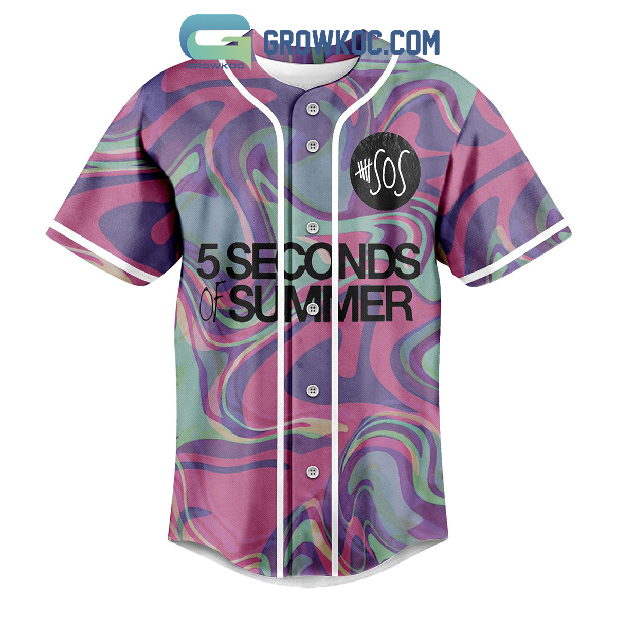 5 Seconds Of Summers Art Design Baseball Jersey