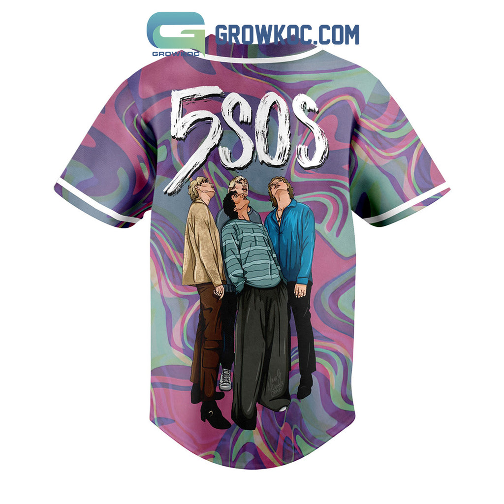 5 Seconds Of Summers Art Design Baseball Jersey