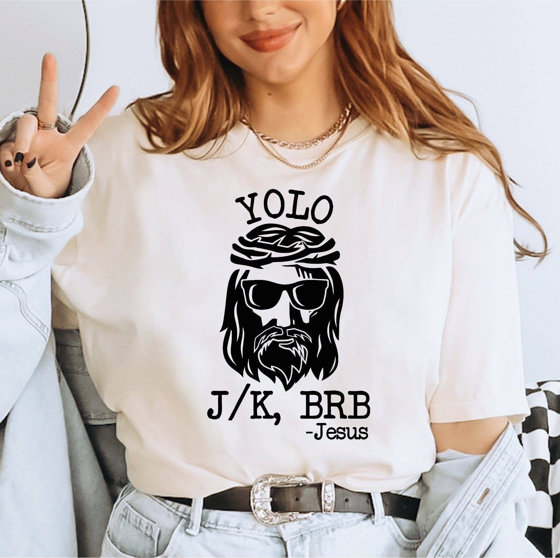 Yolo Jesus Women's Easter Shirt - Funny Christian Tee