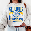 Retro St. Louis 1967 Hockey Fan Sweatshirt  Vintage Blues
