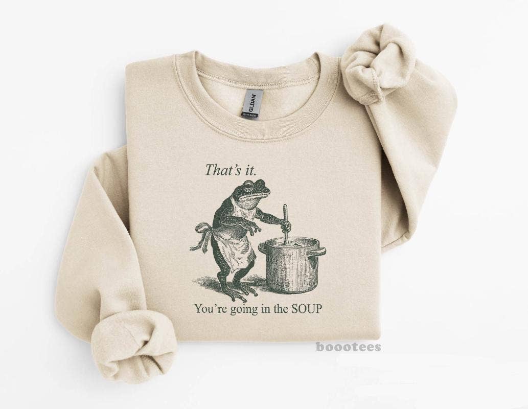 Funny Frog Shirt That's It You're Going in the Soup T-Shirt