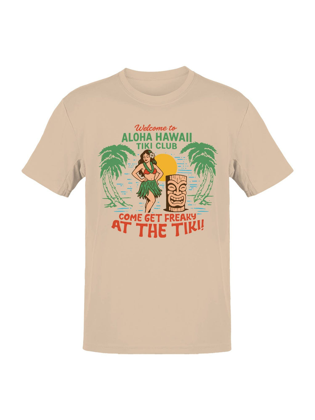 Aloha Hawaii Tiki Club Design Men's T-Shirt