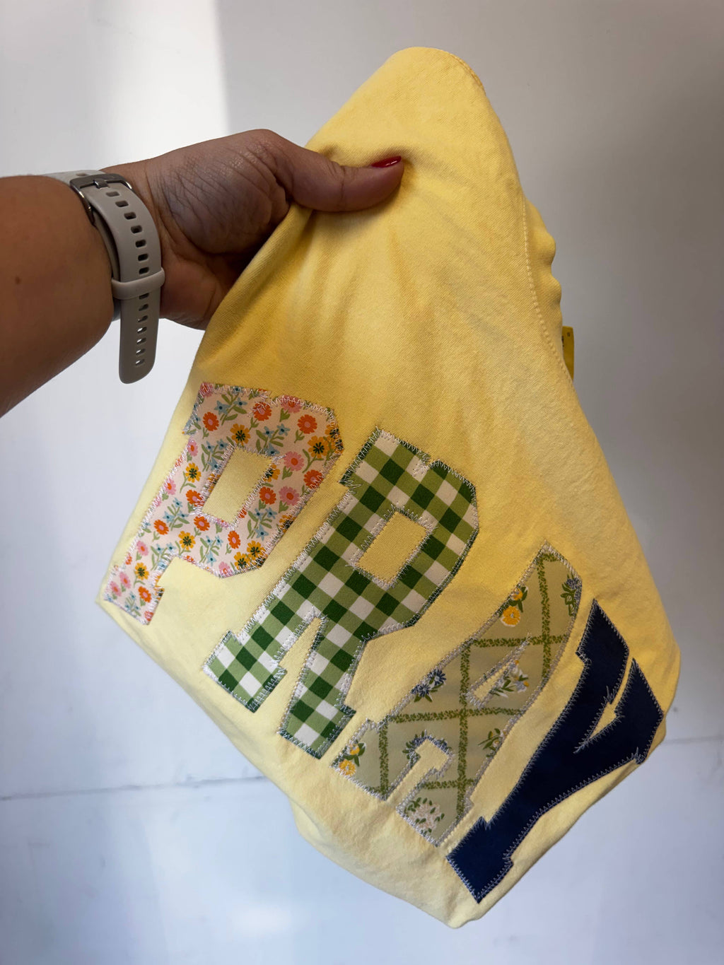 Yellow Pray Christian Faith Short Sleeve T