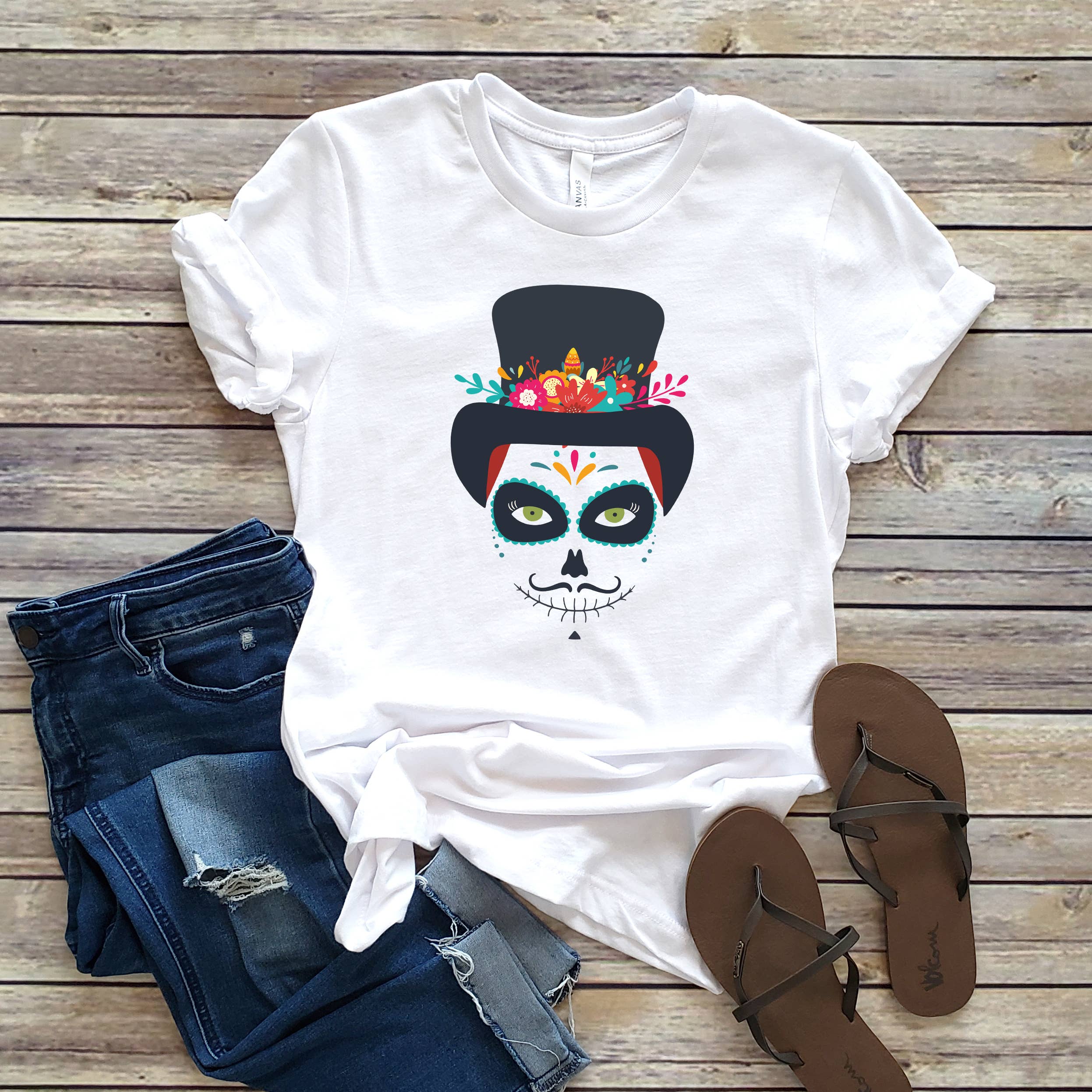 Skeleton Man Tee | Halloween | Sizes XS-2XL