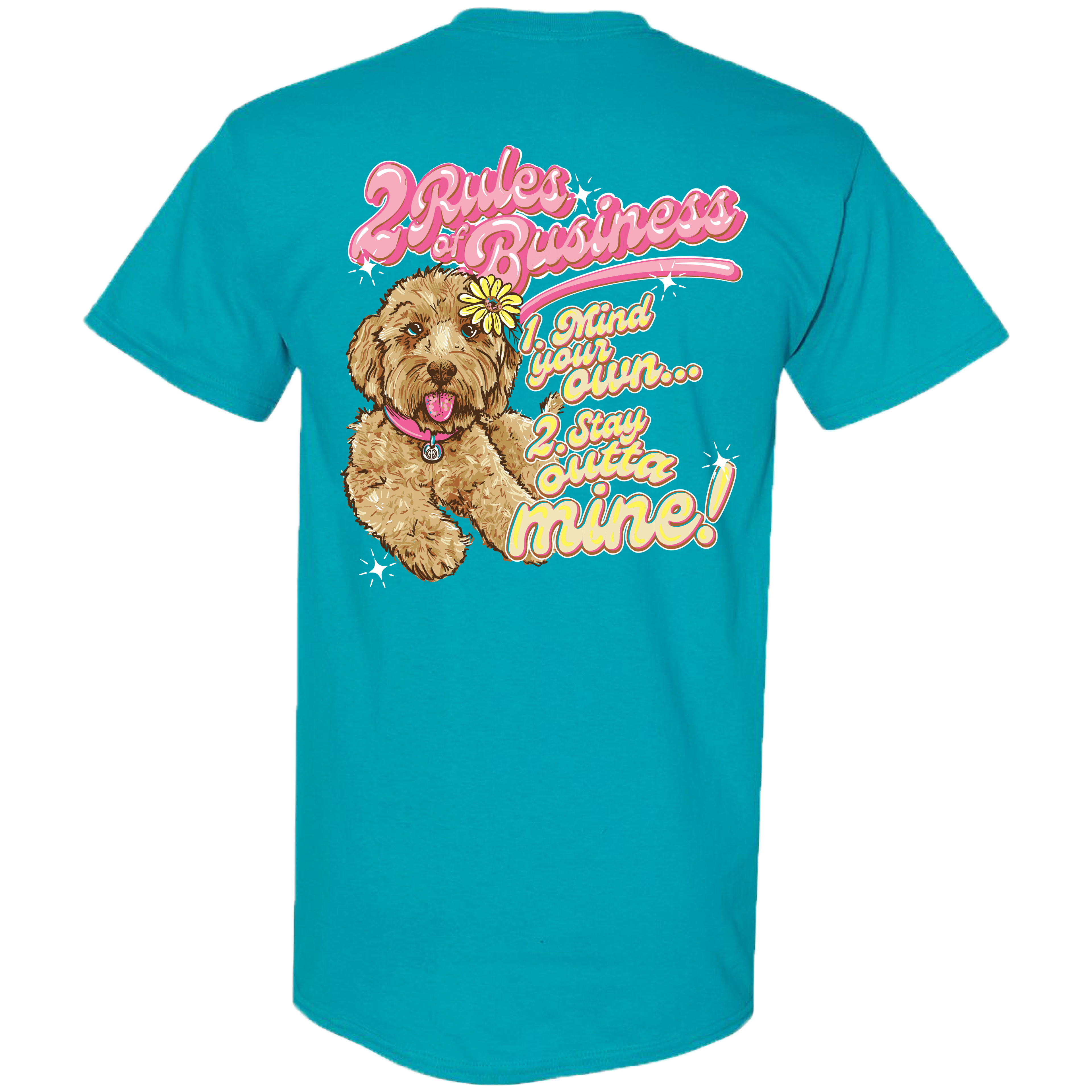 2740 Business Dog Tropical Blue