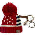 KB-DA-4 Red Flag Beanie Keychain