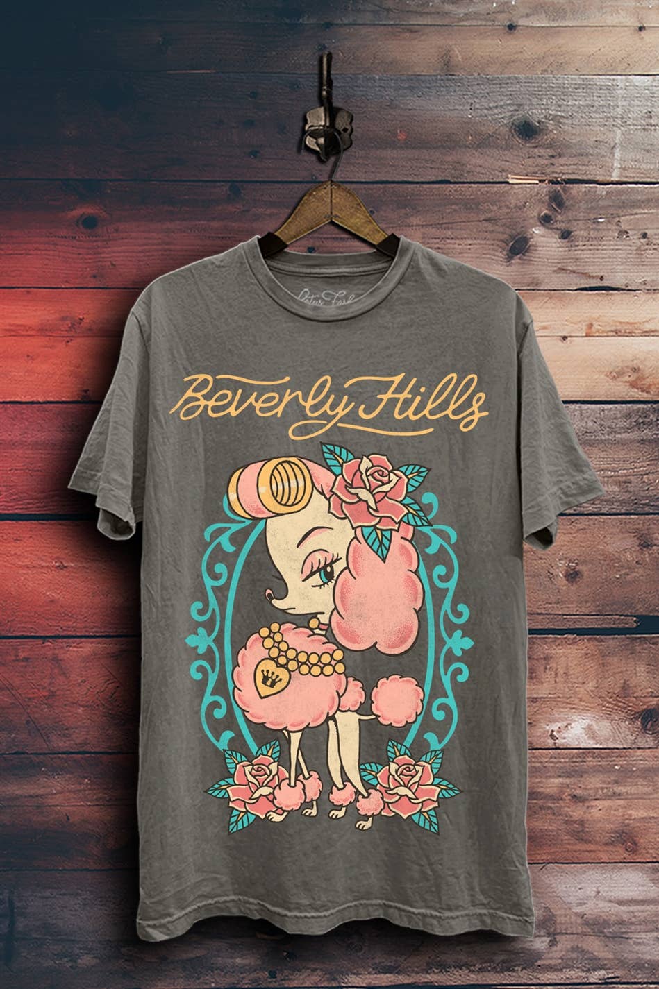 Beverly Hills Poodle Graphic Top