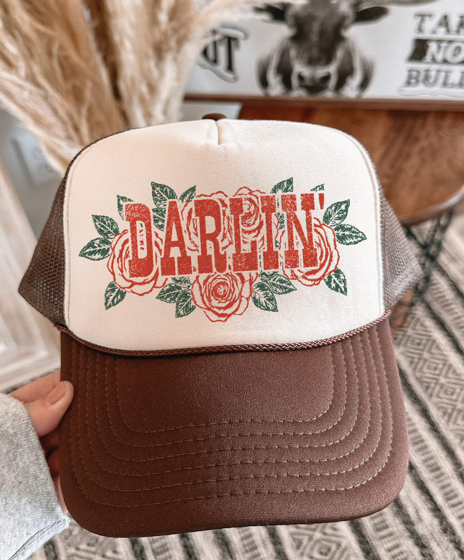 Darlin with Roses -  Foam Otto Trucker Hats