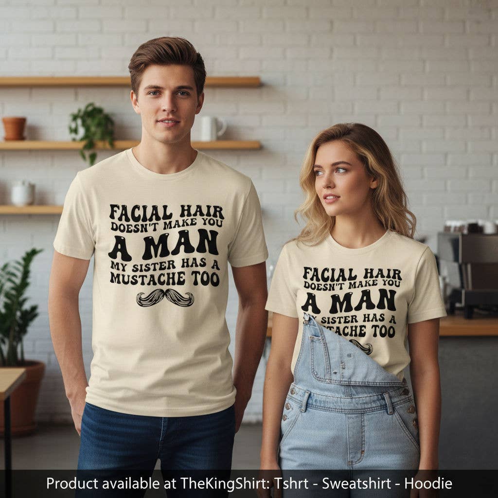 Mustache Pride Tee - Sister's Stache Graphic Shirt