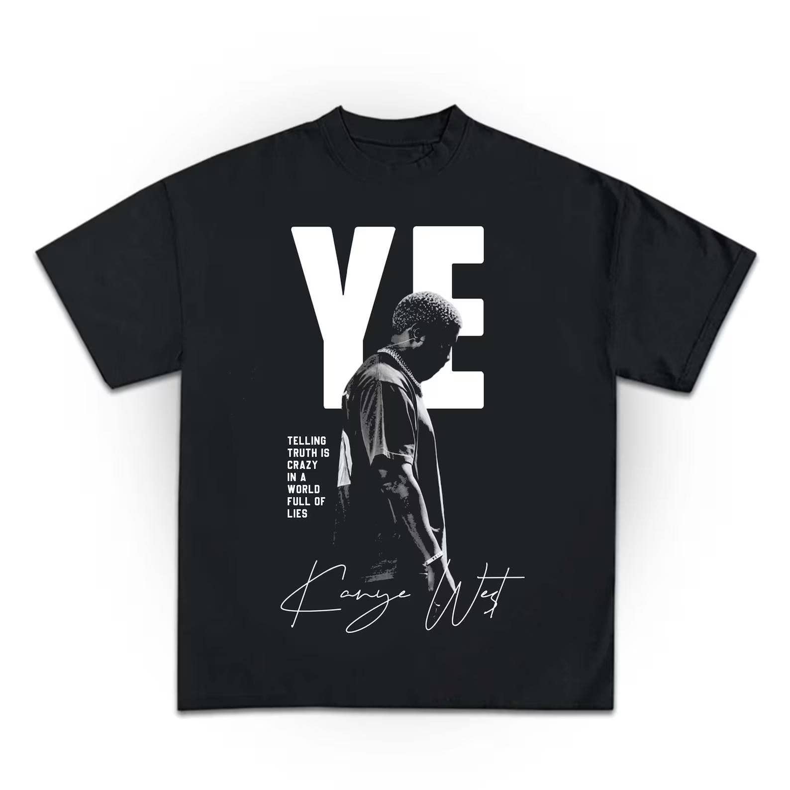 Kanye West Retro Bootleg Graphic Style T-Shirt