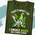 Stoner Gnome Weed Shirt - I Smoke Weed and Know Things Tee