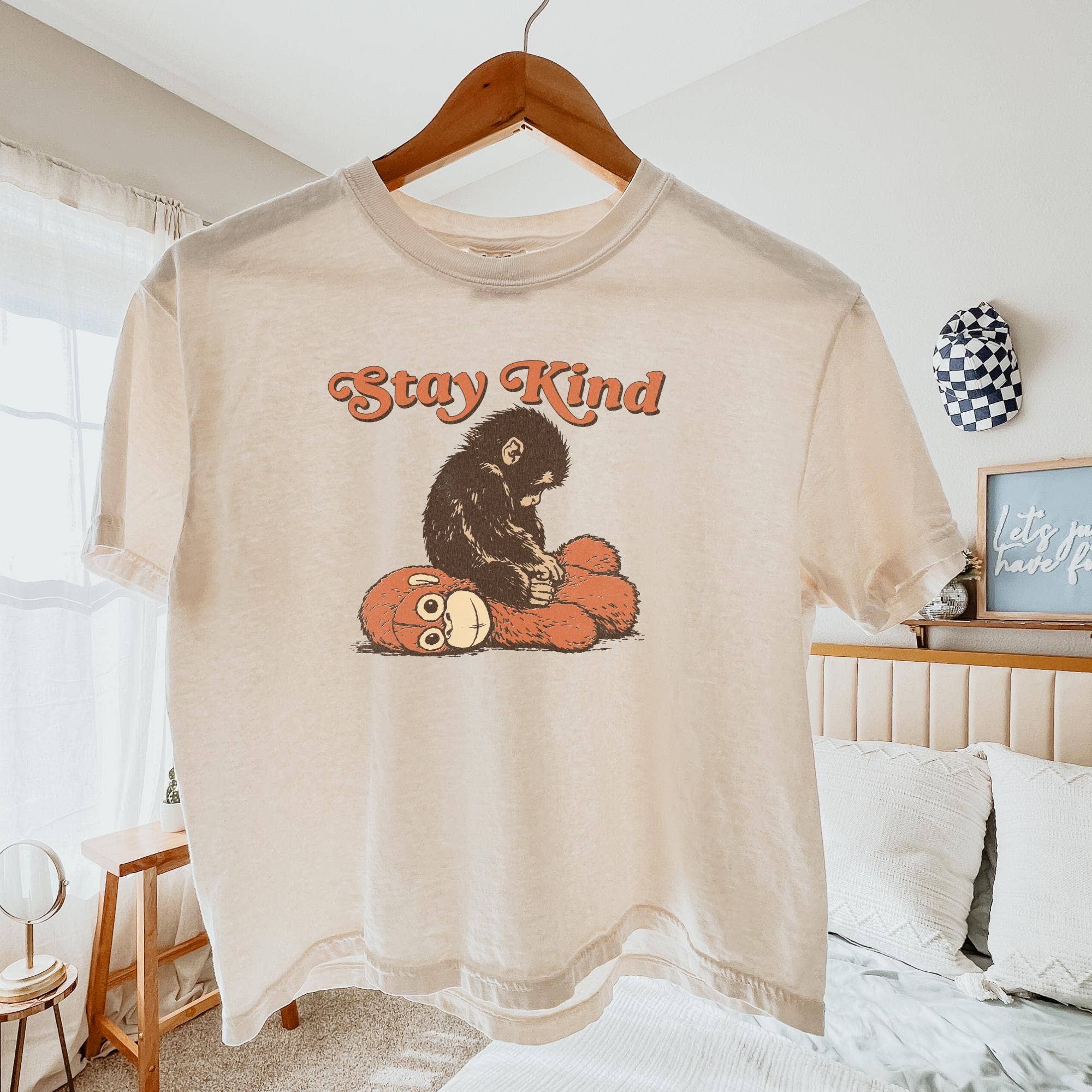 Stay Kind Punch Monkey Crop Sweatshirt