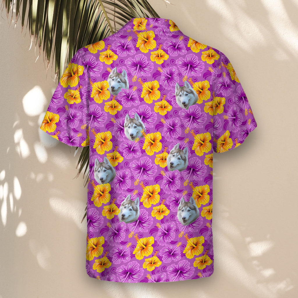 Enchanted Hibiscus Garden | Aloha Custom Hawaiian Shirts with Faces or Logos