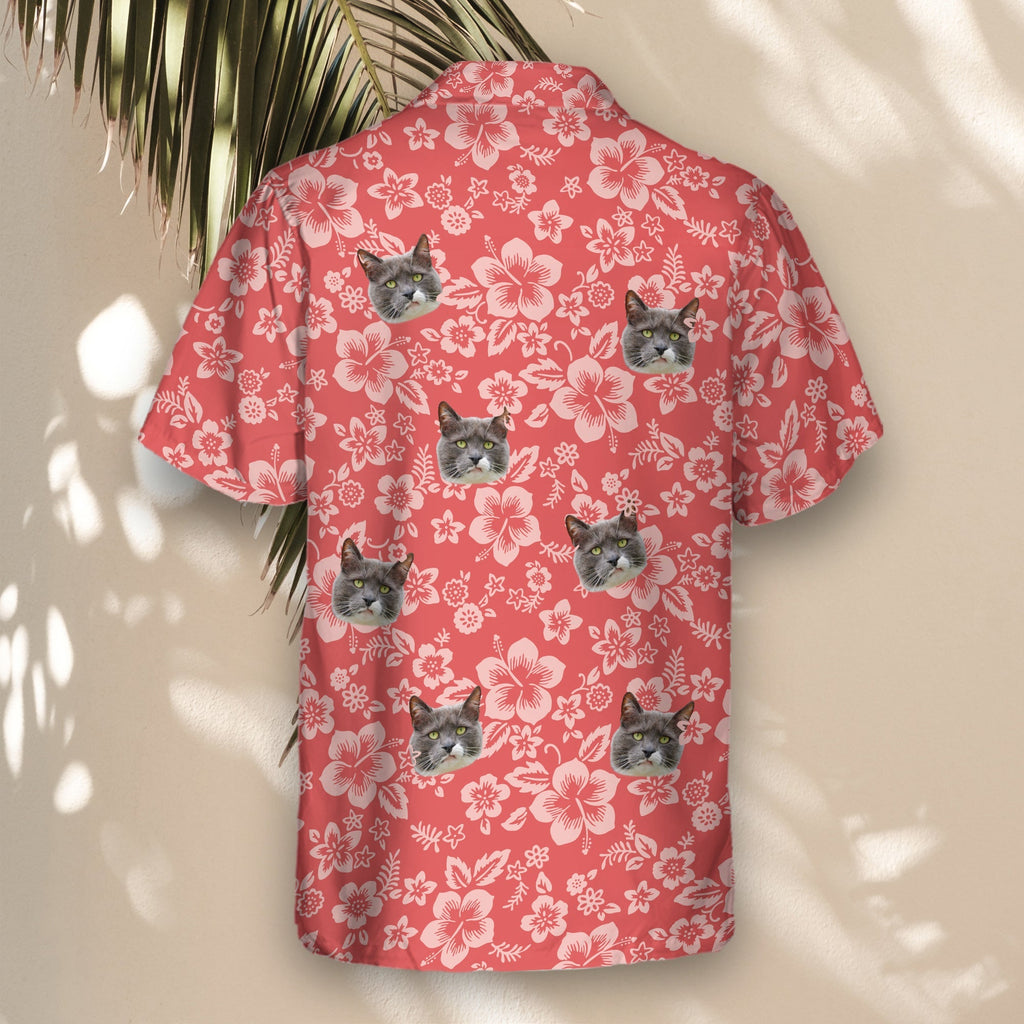 Japanese Hibiscus Blossom | Aloha Custom Hawaiian Shirts with Faces or Logos