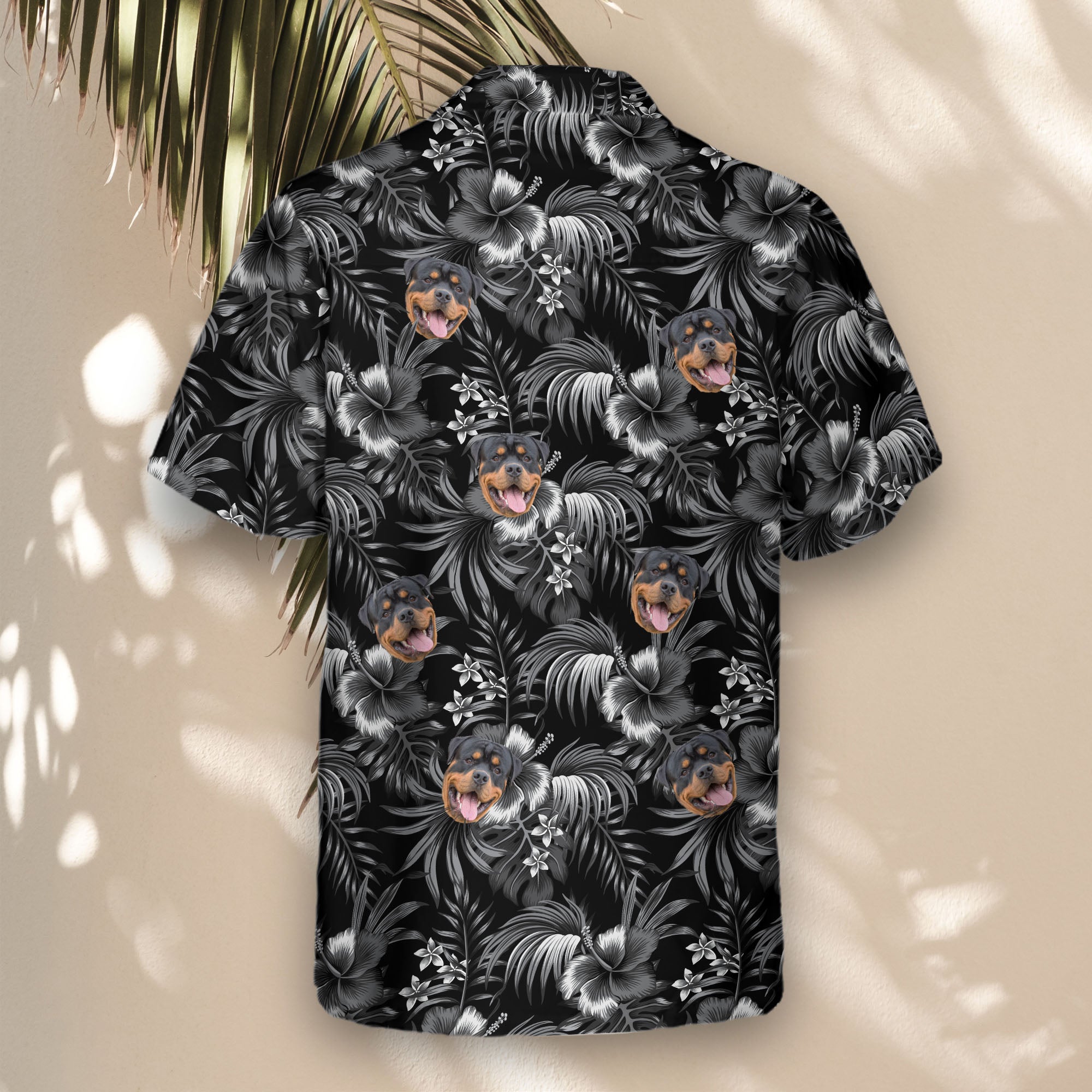 Midnight Hibiscus Paradise | Aloha Custom Hawaiian Shirts with Faces or Logos