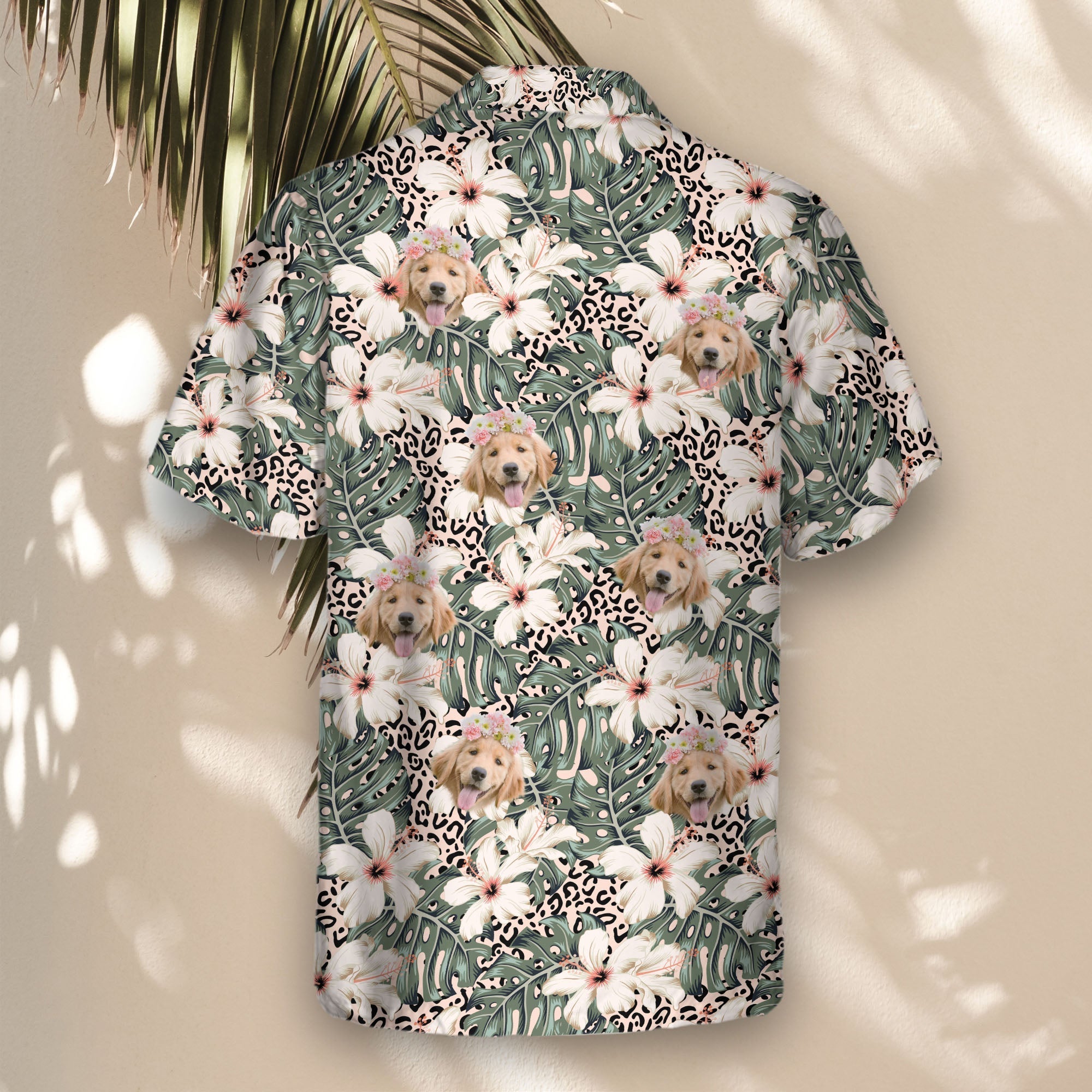 Monstera & Hibiscus Dream | Aloha Custom Hawaiian Shirts with Faces or Logos