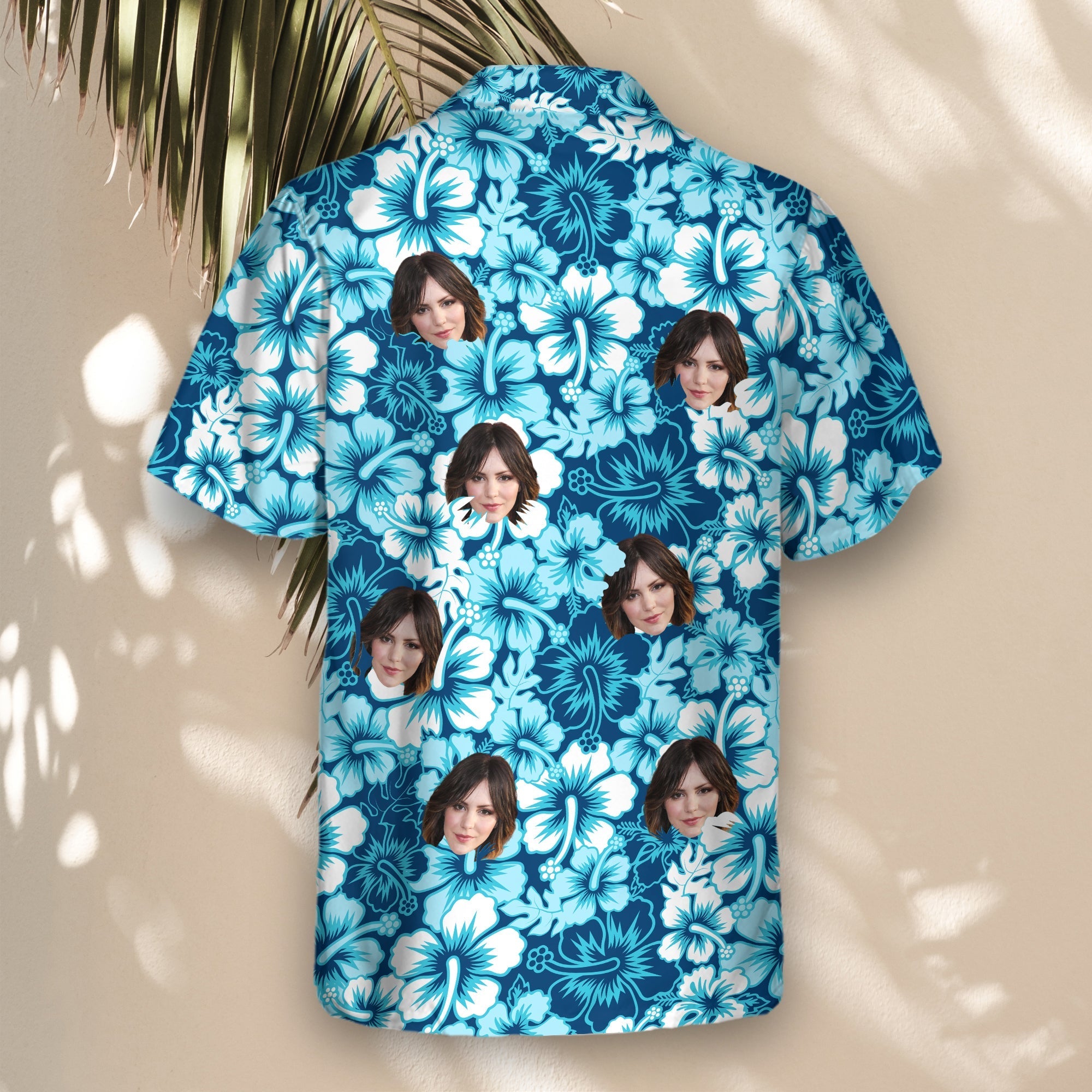 Surf Floral Hibiscus | Aloha Custom Hawaiian Shirts with Faces or Logos