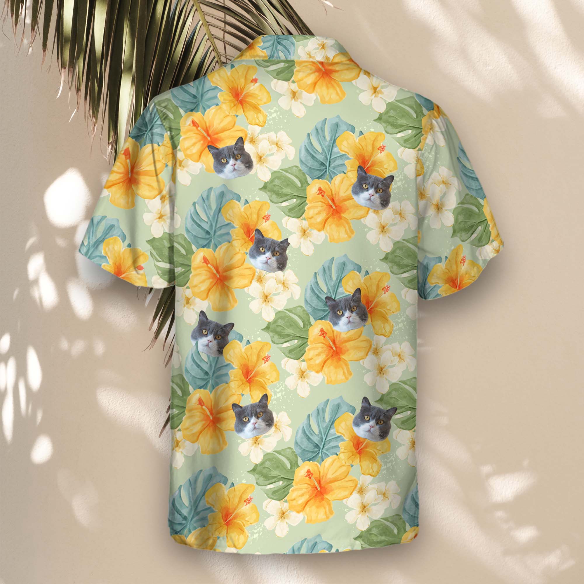Tropical Hibiscus Vibes | Aloha Custom Hawaiian Shirts with Faces or Logos