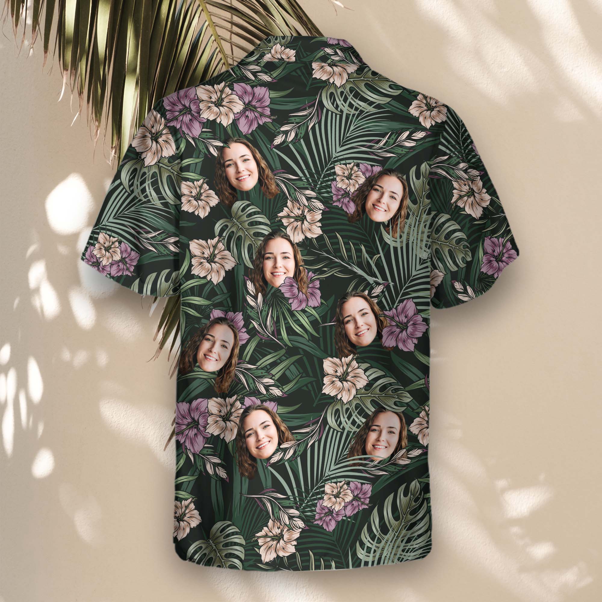 Vintage Tropical Natural | Aloha Custom Hawaiian Shirts with Faces or Logos