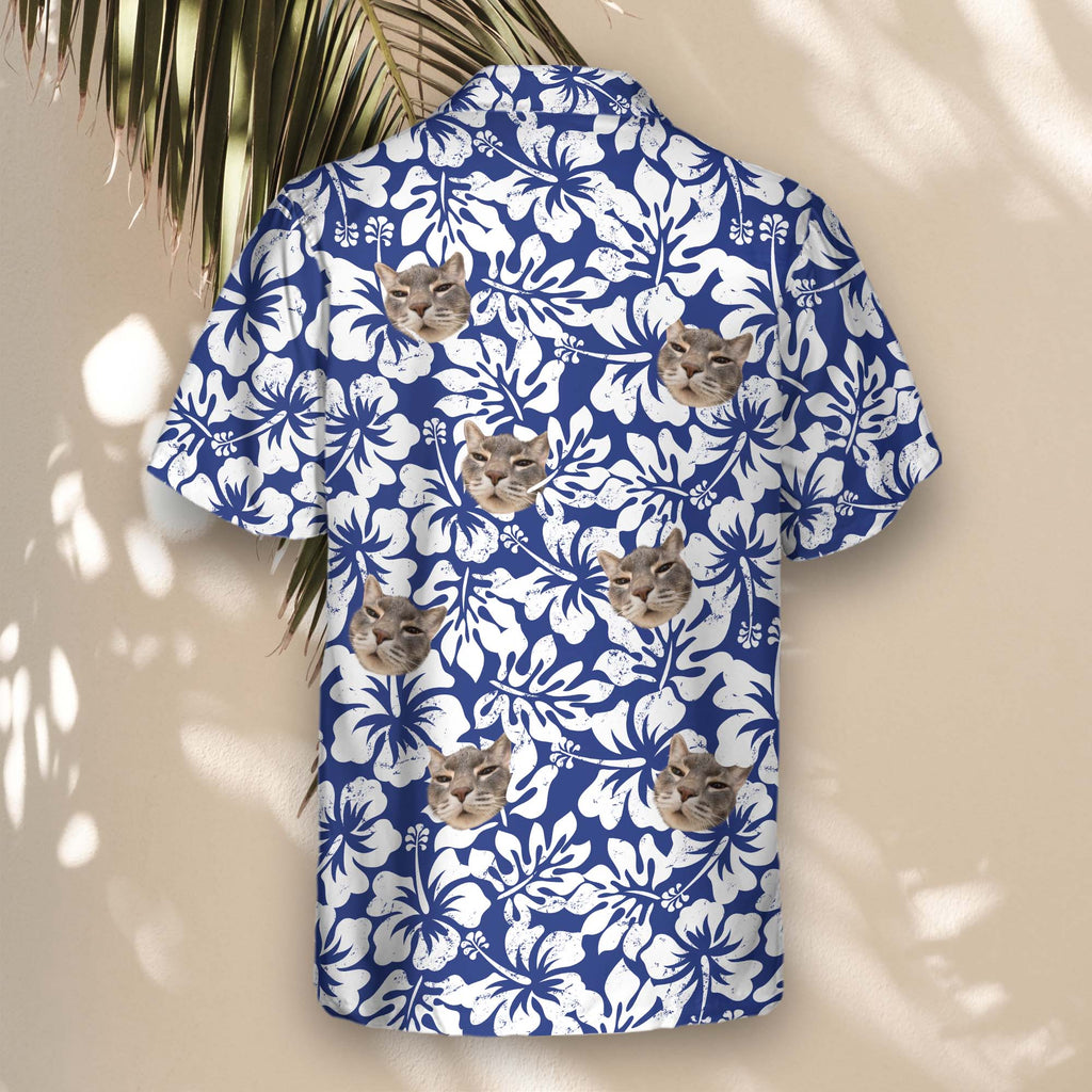 Weathered Tropic Hibiscus | Aloha Custom Hawaiian Shirts with Faces or Logos