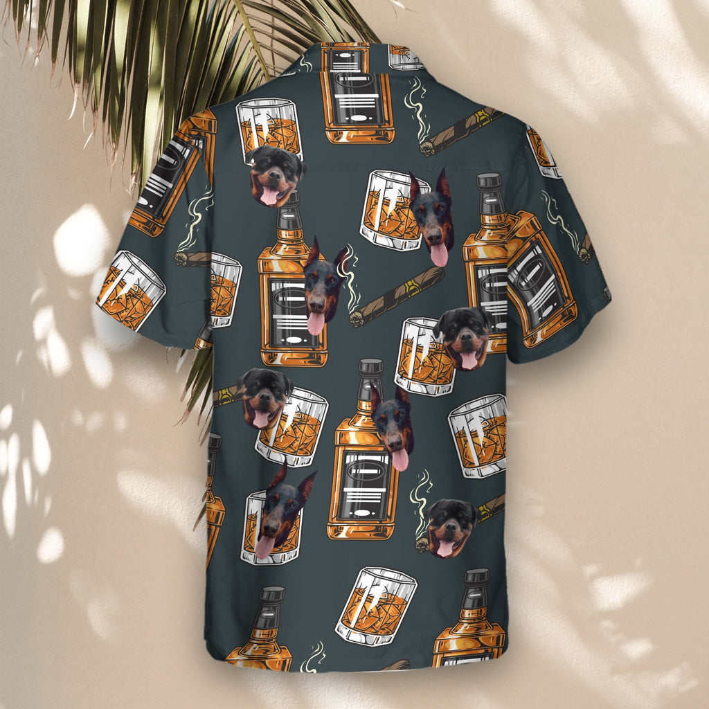Whiskey & Cigar | Aloha Custom Hawaiian Shirts with Faces or Logos