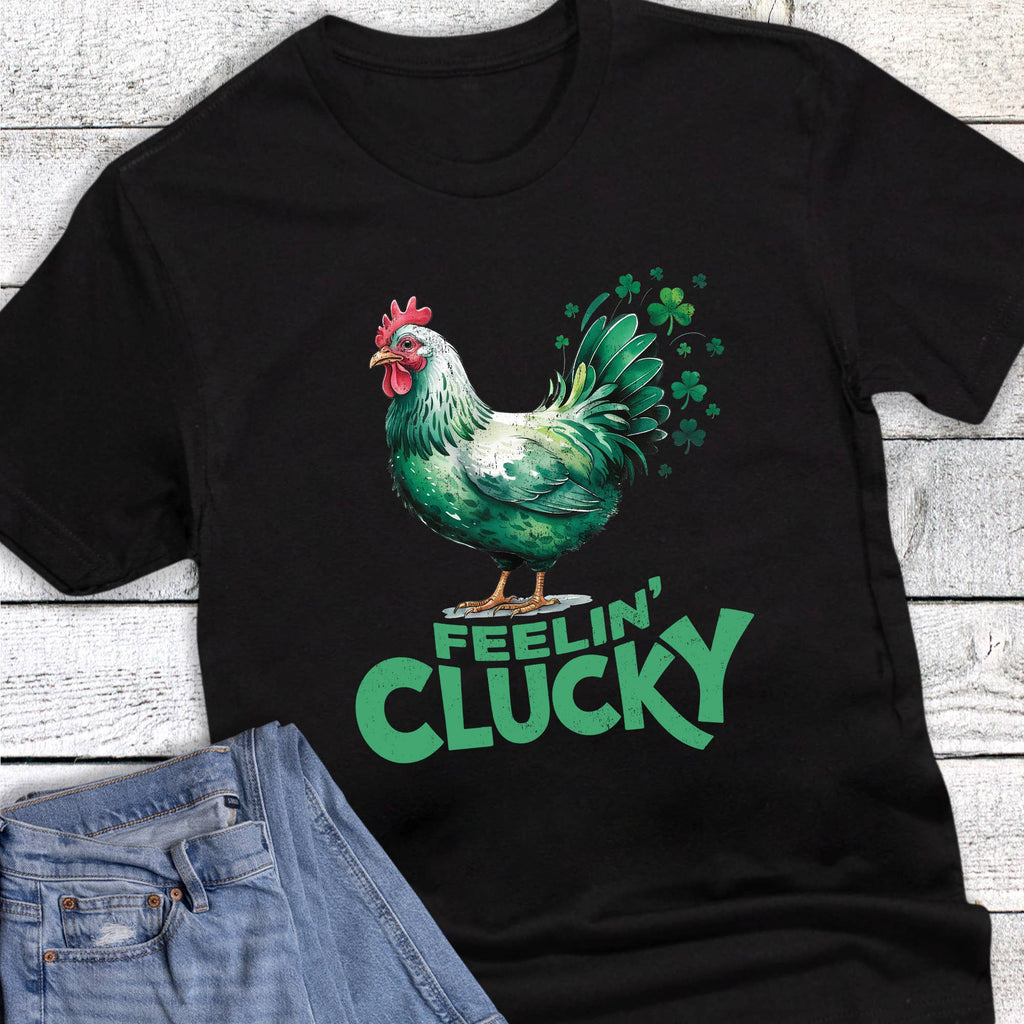 St. Patrick's Feelin' Clucky Chicken Graphic Tee
