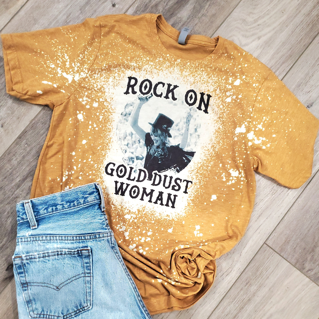 Rock On Gold Dust Woman  Graphic Tee