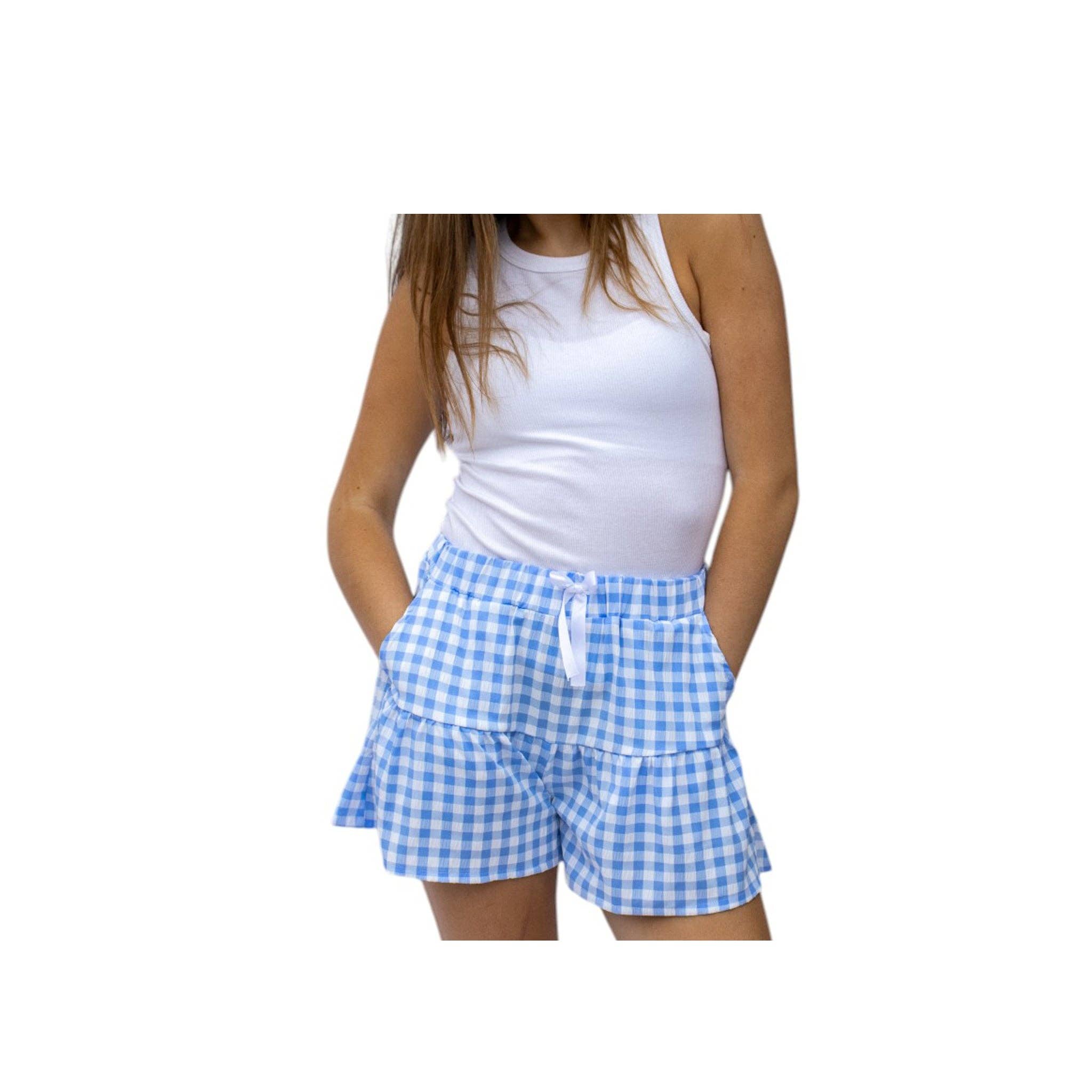 LM-1112 Blue Modern Skort