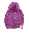 YJ-847 Pom New Lavender Kid Beanie