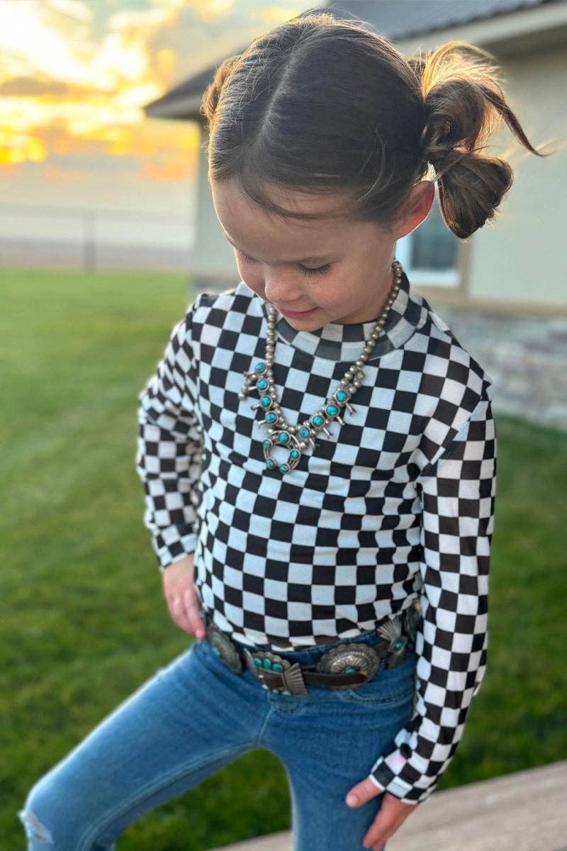 Mini Round the Track Mesh Top